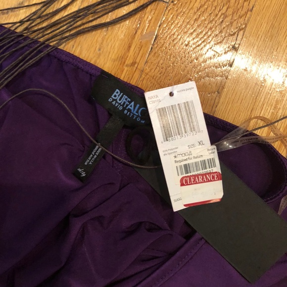 Buffalo David Bitton Purple Halter Top Size XL - Picture 2 of 4